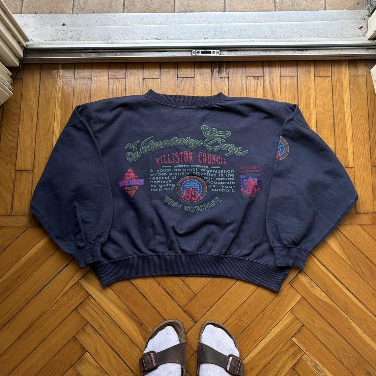 1980s Best Company Sweatshirt Navy XS