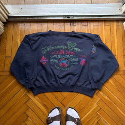 1980s Best Company Sweatshirt Navy XS