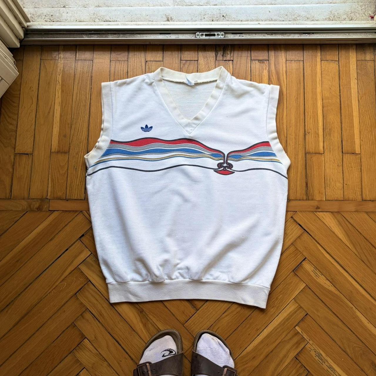 1980s Adidas Originals Ivan Lendl Sweater Vest M