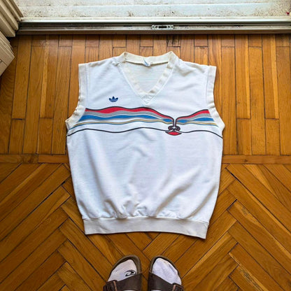 1980s Adidas Originals Ivan Lendl Sweater Vest M