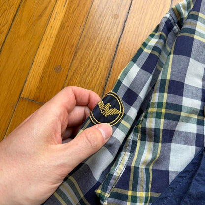 1980s Giorgio Armani Checked Bomber Jacket XS