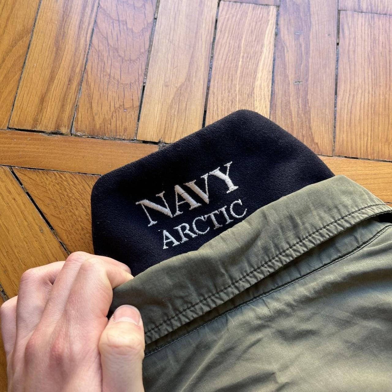 1980s Boneville Navy Arctic Jacket Khaki L