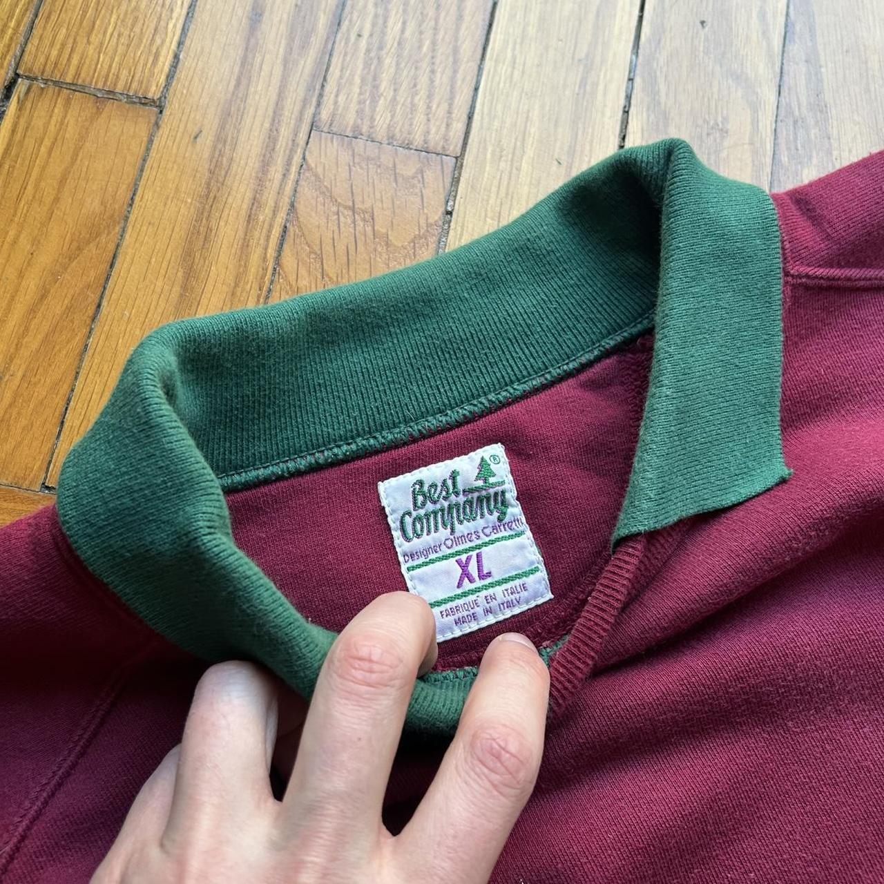 1980s Best Company Collared Sweatshirt XL