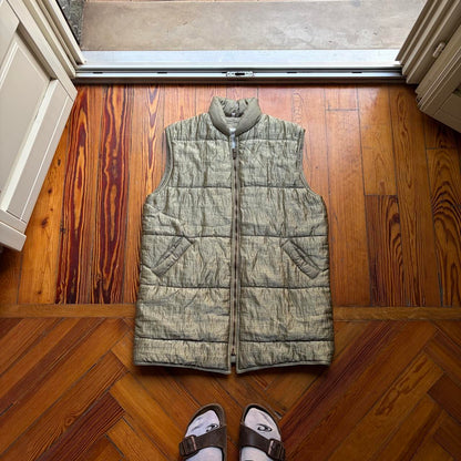 1980s Giorgio Armani Puffer Gilet Khaki M