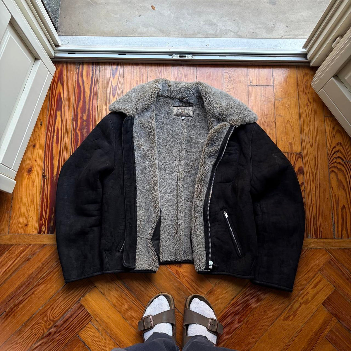 1990s Armani Jeans Suede Jacket L