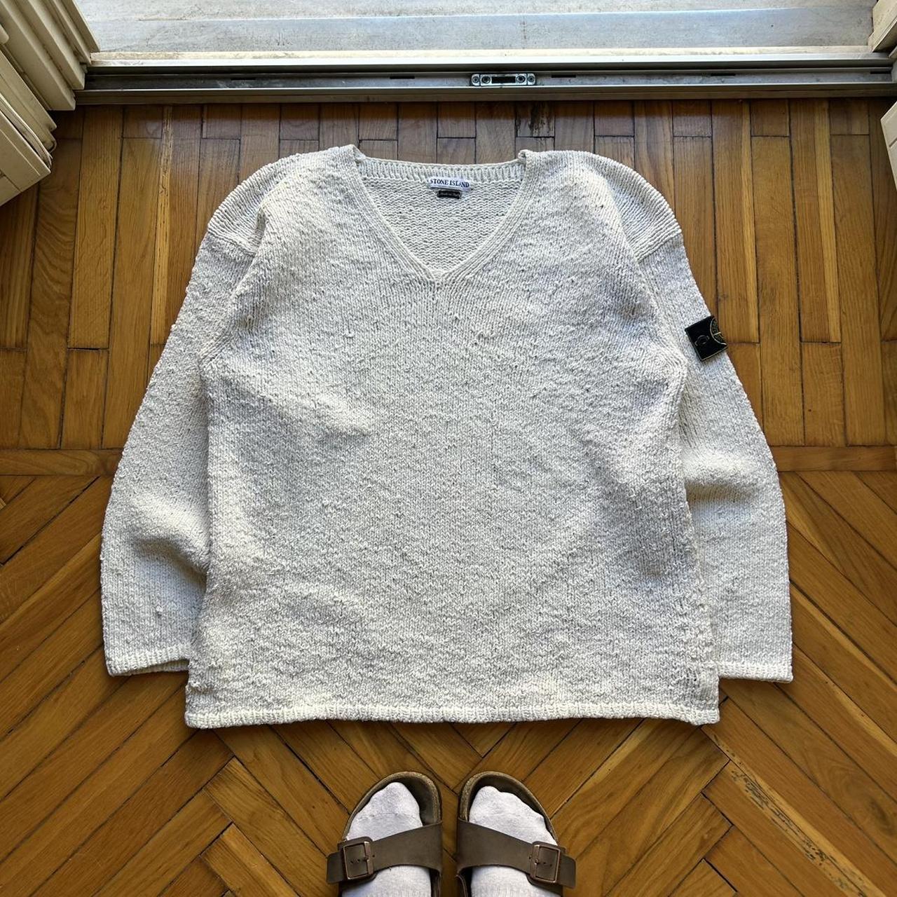 A/W 1996 Stone Island Chenille Knitted Jumper XL