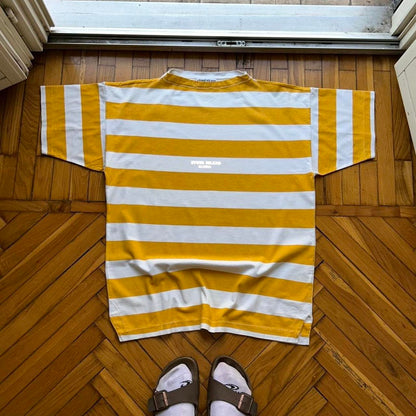 1990s Stone Island Marina Reflective Striped T Shirt L