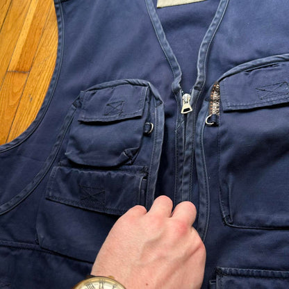 1990s Napapijri Utility Vest Navy L