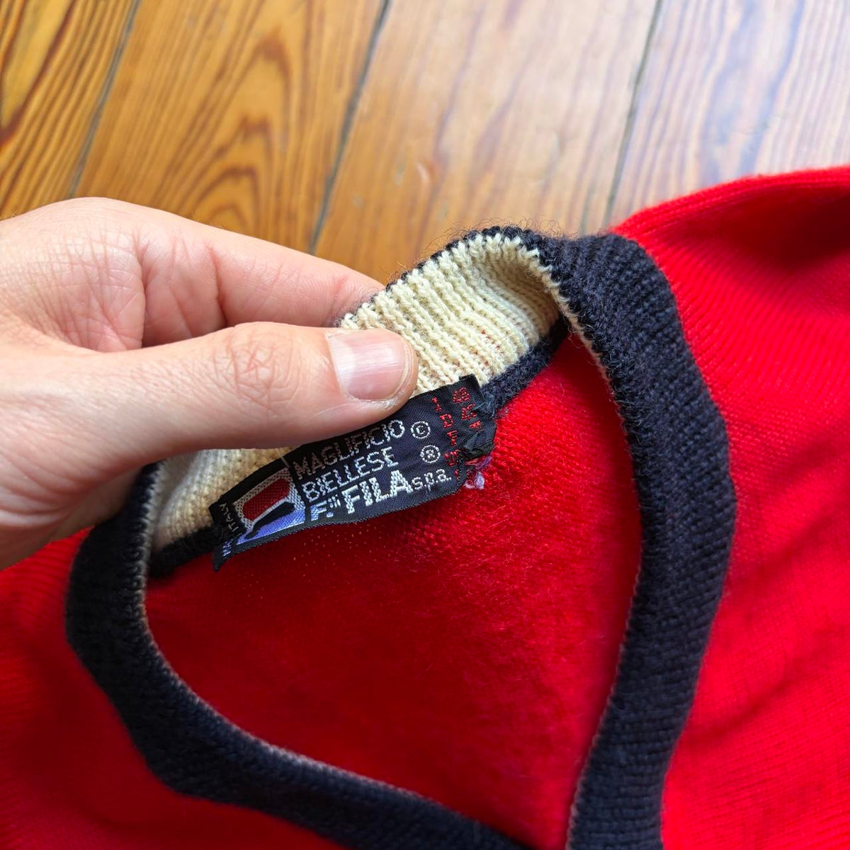 1980s Fila Knitted Jumper XS