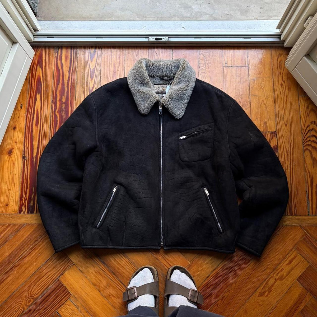 1990s Armani Jeans Suede Jacket L