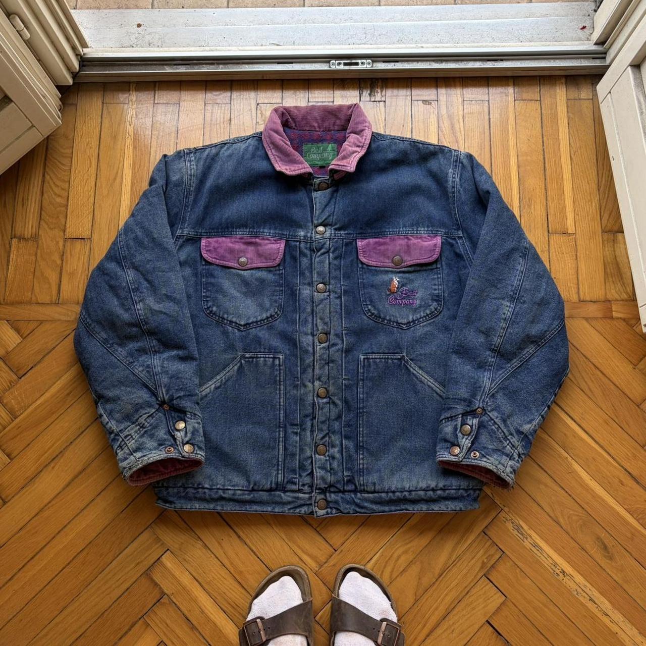 1980s Best Company Denim Jacket Blue XL