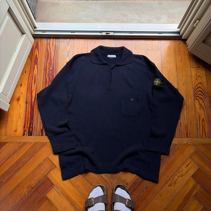 S/S 1997 Stone Island Knitted Jumper Navy XL