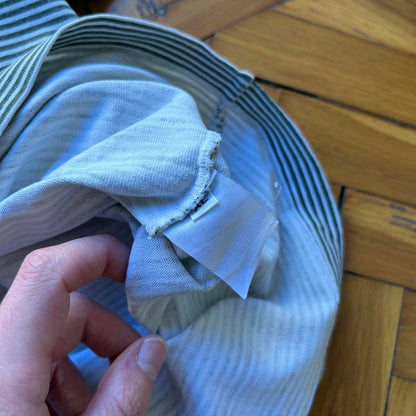 1980s Stone Island T Shirt Striped Green XL