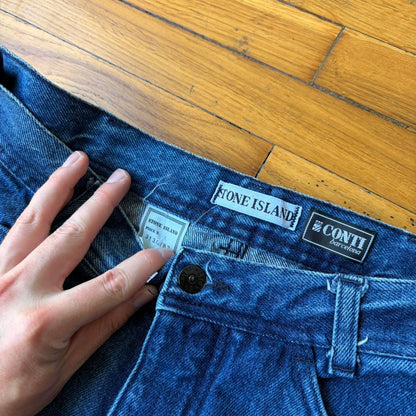 1990s Stone Island Jeans Blue BNWT 34W 32L