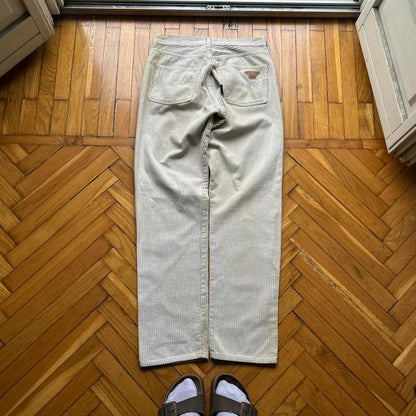1980s Giorgio Armani Corduroy Trousers 30W 32L