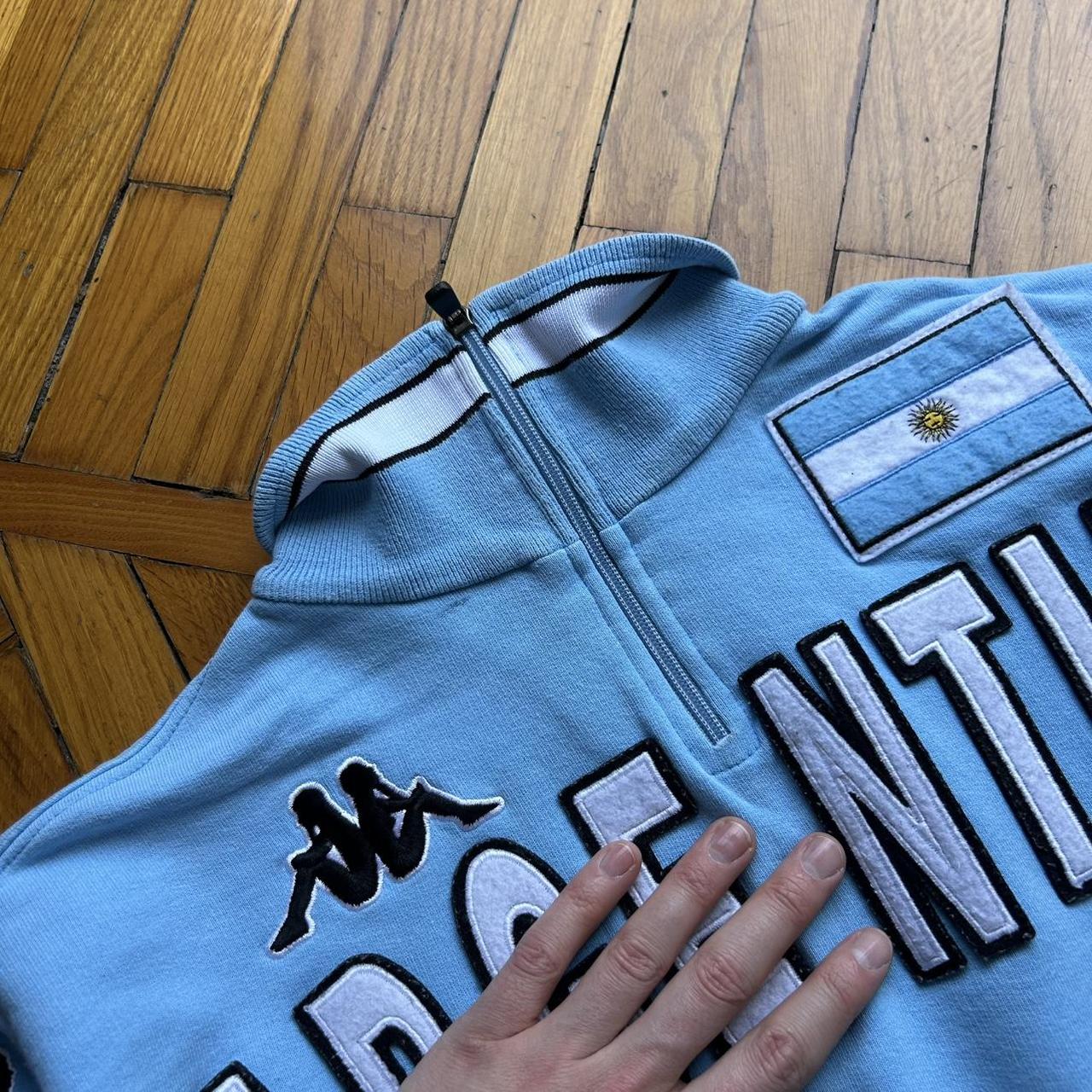 S/S 2004 Kappa Argentina Q Zip Sweatshirt Blue L