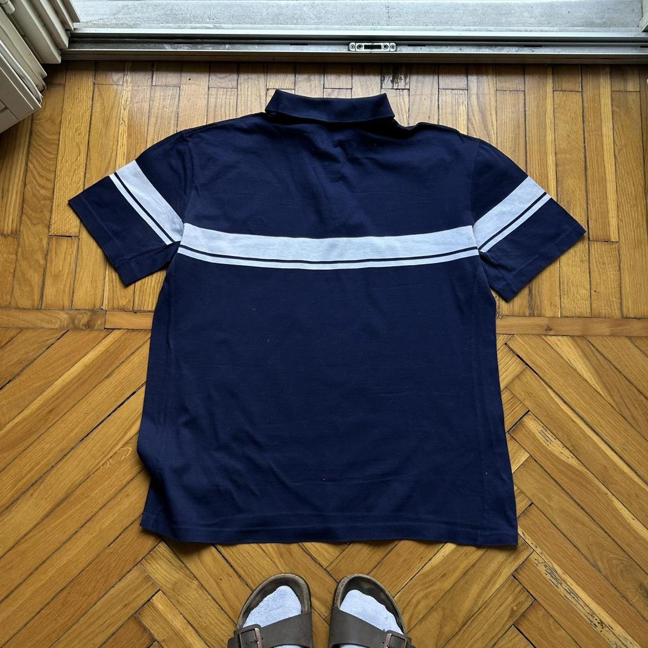 1980s Sergio Tacchini Polo Shirt Navy M
