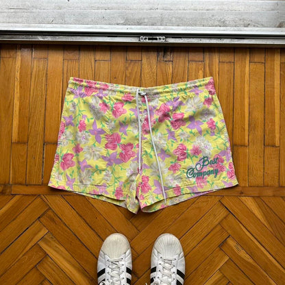 1980s Best Company Floral Shorts XL
