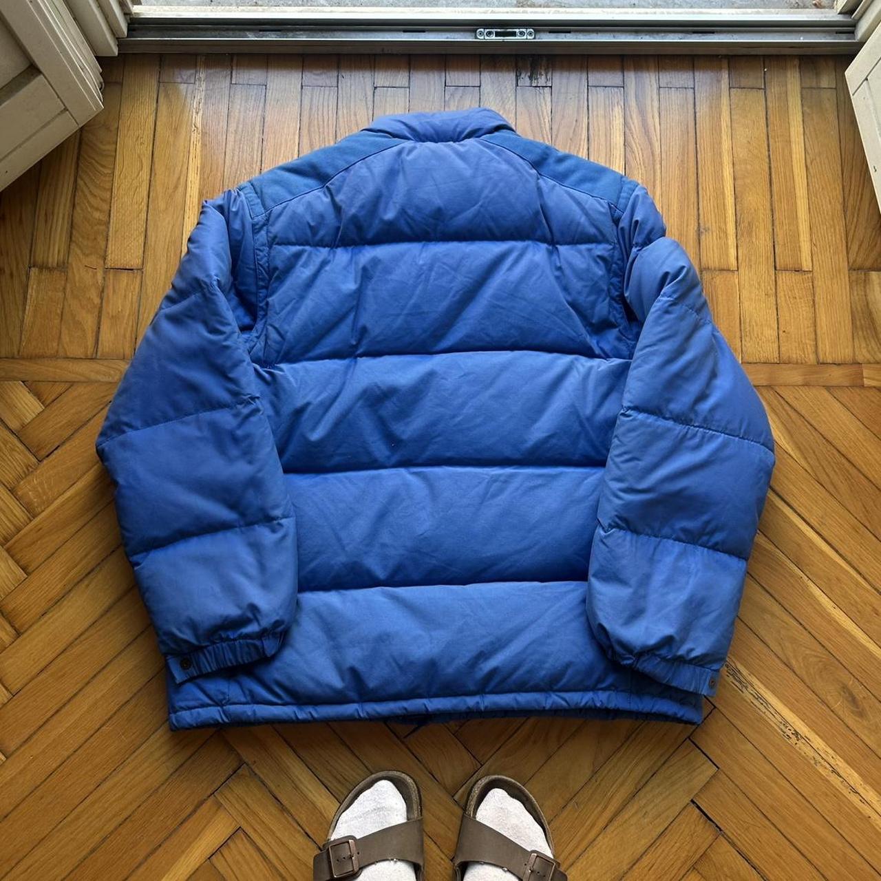 1980s Moncler Grenoble Down Jacket Blue XL