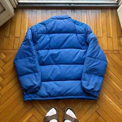 1980s Moncler Grenoble Down Jacket Blue XL