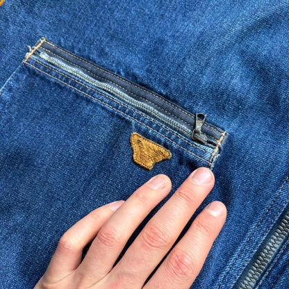 1980s Giorgio Armani Denim Gilet S