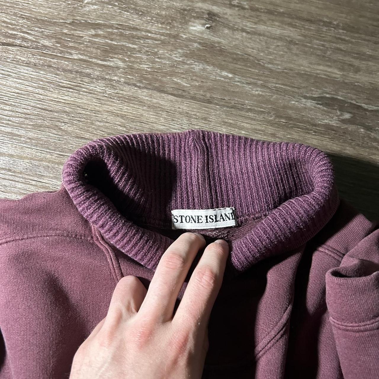 1990s Stone Island Sweatshirt Burgundy L