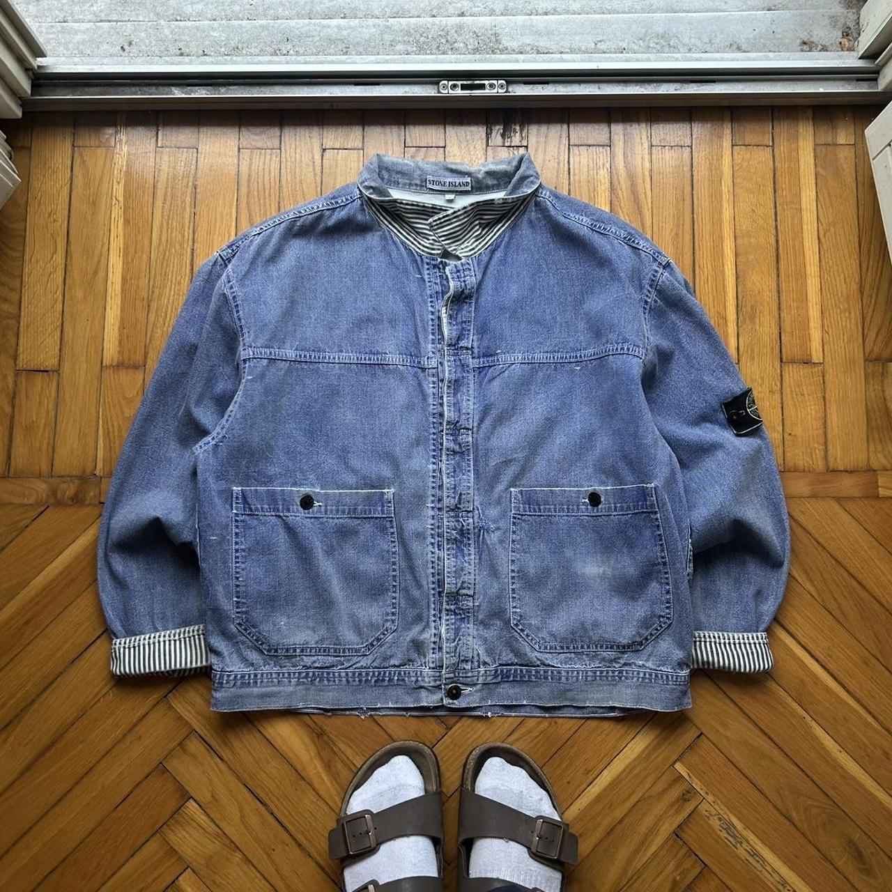 1986 Stone Island Pigment Denim Carpenter Jacket L