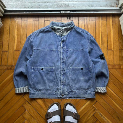 1986 Stone Island Pigment Denim Carpenter Jacket L