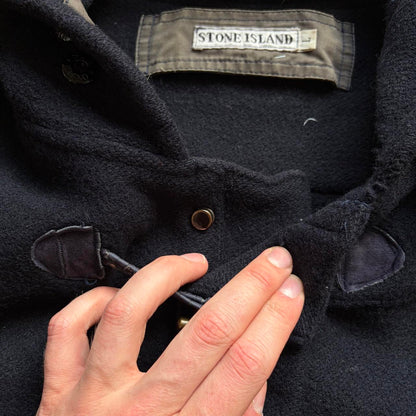 1980s Stone Island Montgomery Duffle Coat Navy L