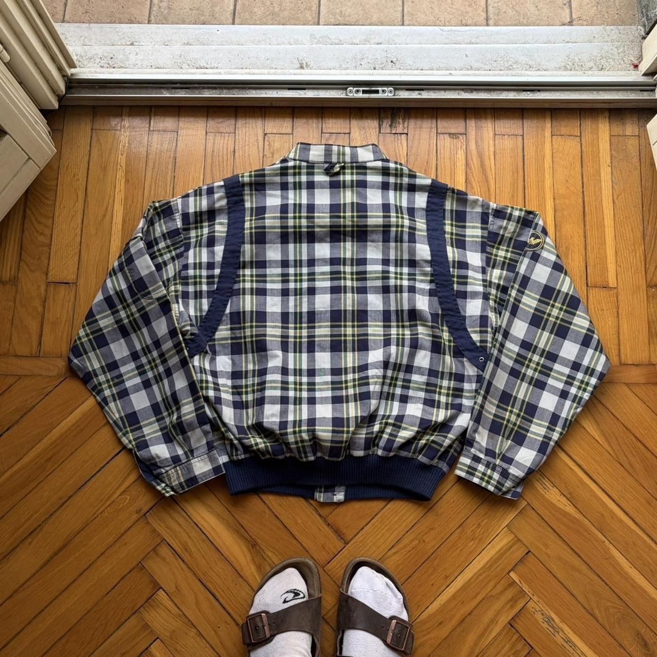 1980s Giorgio Armani Checked Bomber Jacket XS