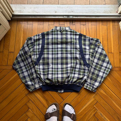 1980s Giorgio Armani Checked Bomber Jacket XS