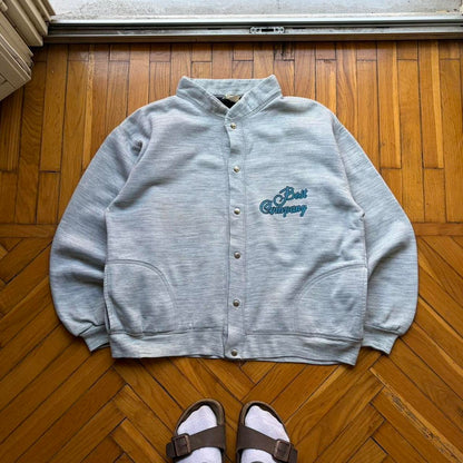 1980s Best Company Cardigan Grey L