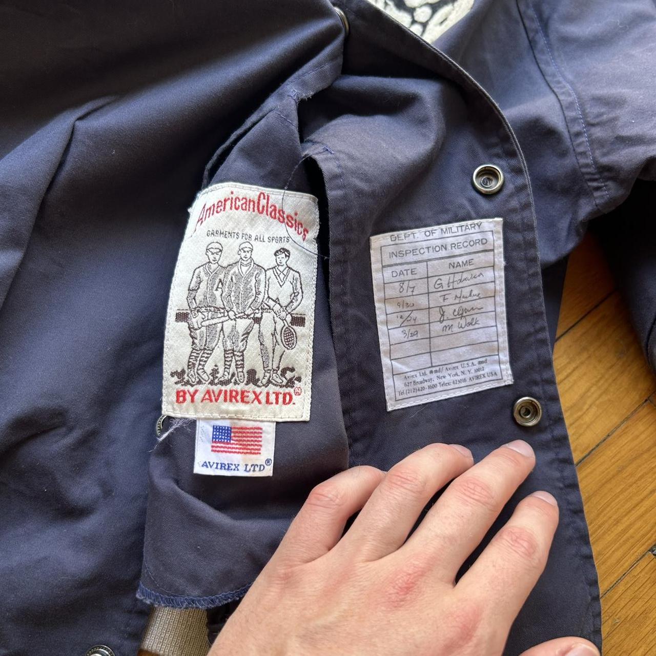 1990s Avirex Bomber Jacket Navy L