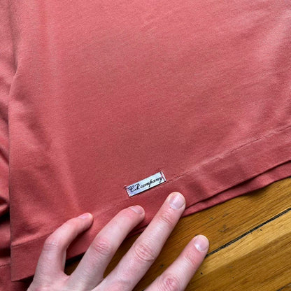 1980s CP Company Henley T Shirt Orange M