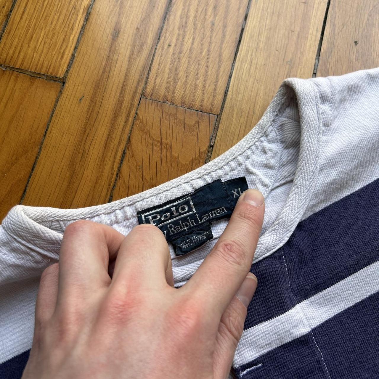 1990s Ralph Lauren Striped T Shirt XL