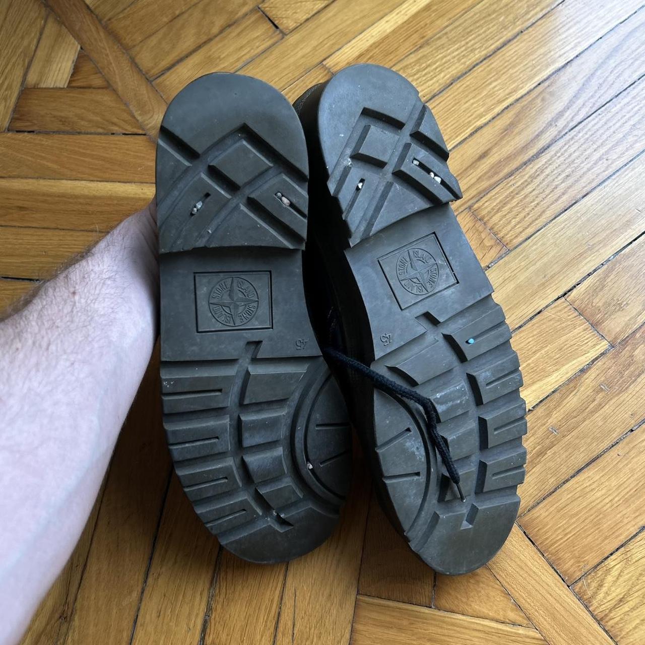 1980s Stone Island Marina Shoes Black UK 10.5