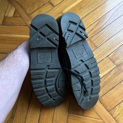 1980s Stone Island Marina Shoes Black UK 10.5