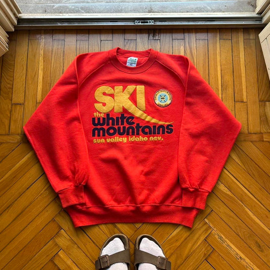 1980s Best Company Ski Sweatshirt Red XL