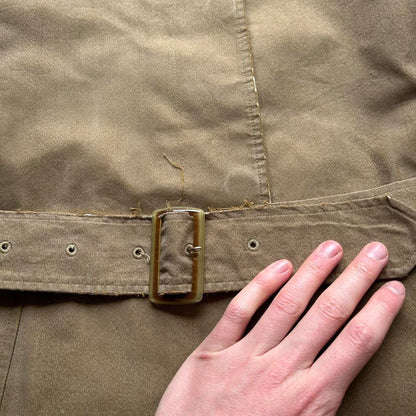 1990s Burberry Trench Coat Tan Women's M