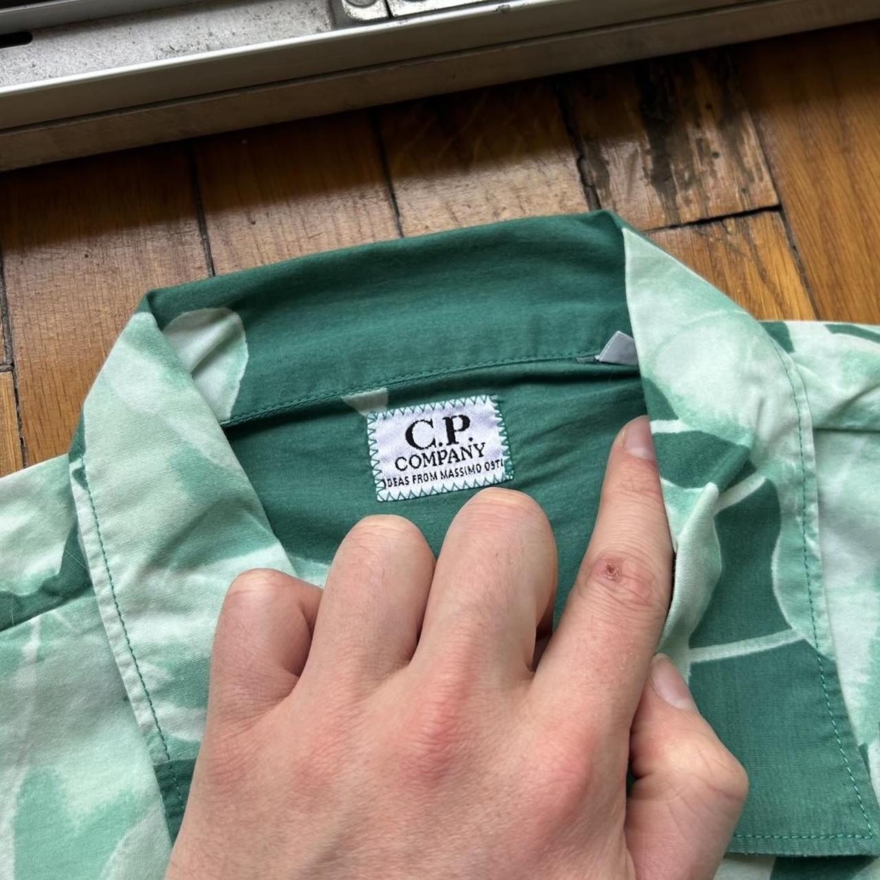 1990s CP Company Floral Shirt Green L