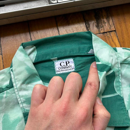 1990s CP Company Floral Shirt Green L