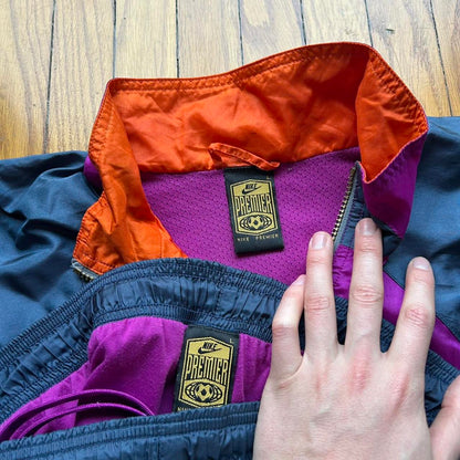1990s Nike Premier International Full Tracksuit L