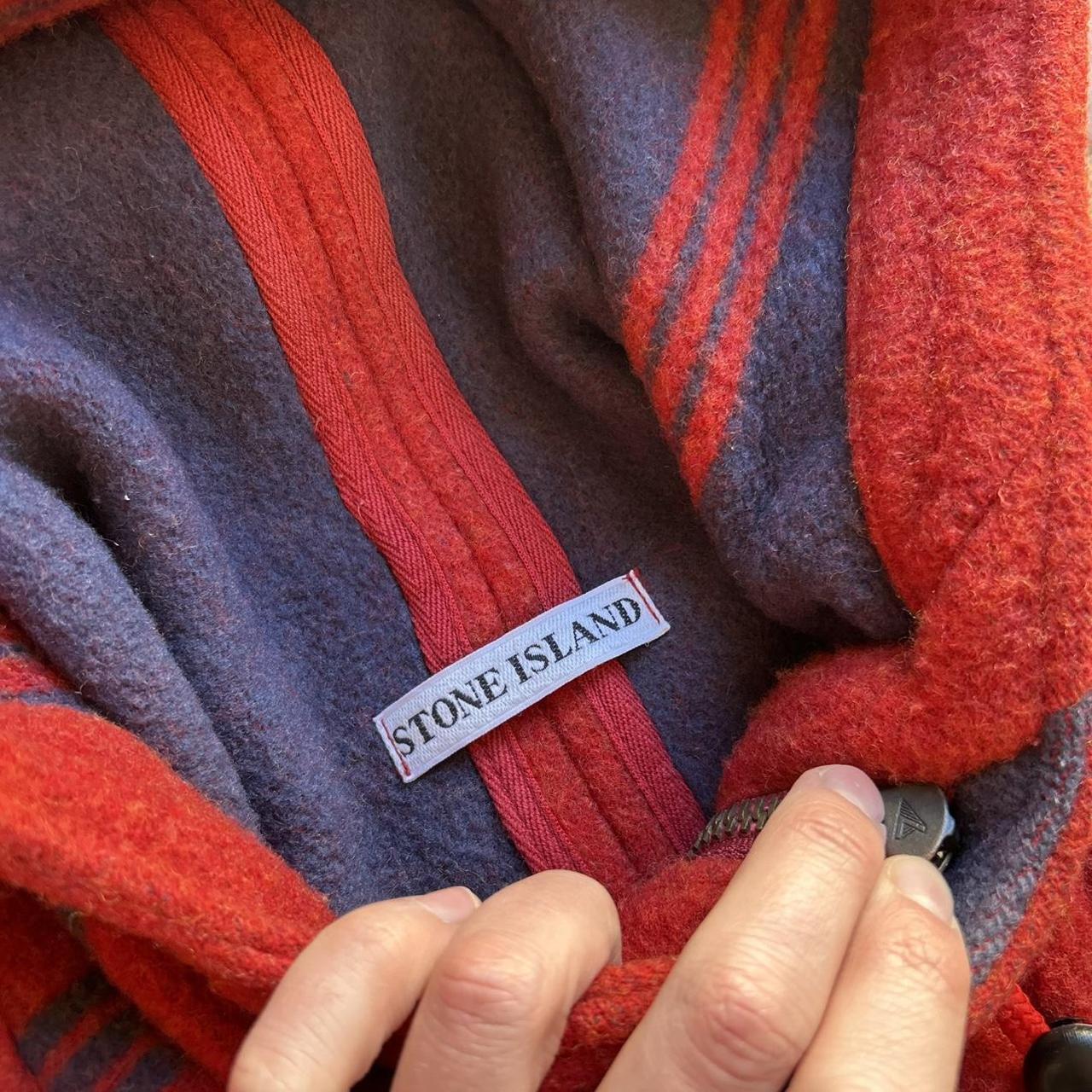 1980s Stone Island Montgomery Duffle Coat Red M