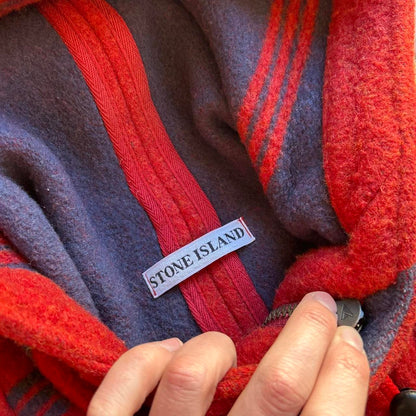 1980s Stone Island Montgomery Duffle Coat Red M