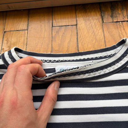1980s Best Company Striped Sweatshirt L