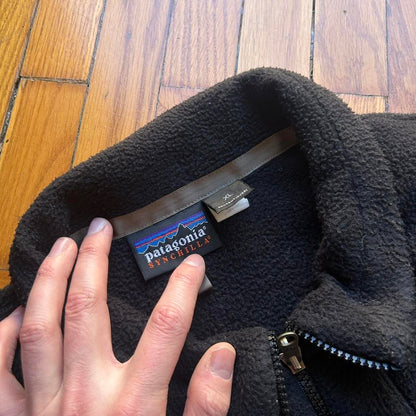 1990s Patagonia Synchilla Fleece Jacket Black XL