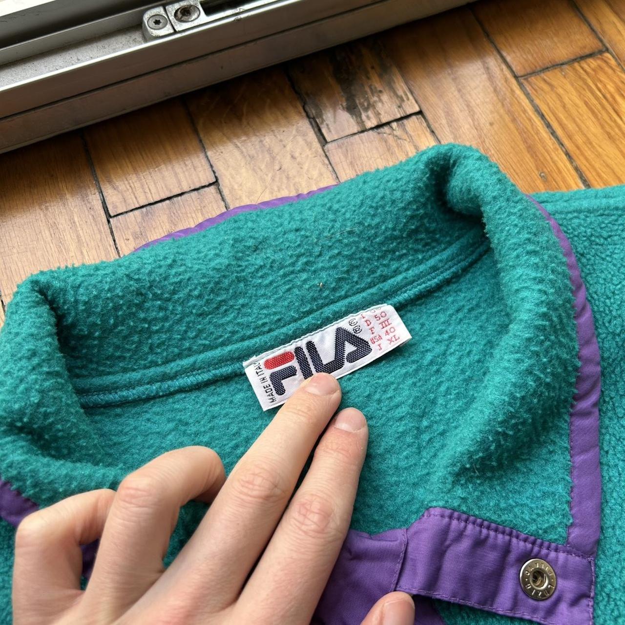 1990s Fila Magic Line Fleece Sweatshirt XL
