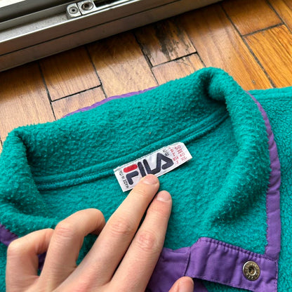 1990s Fila Magic Line Fleece Sweatshirt XL