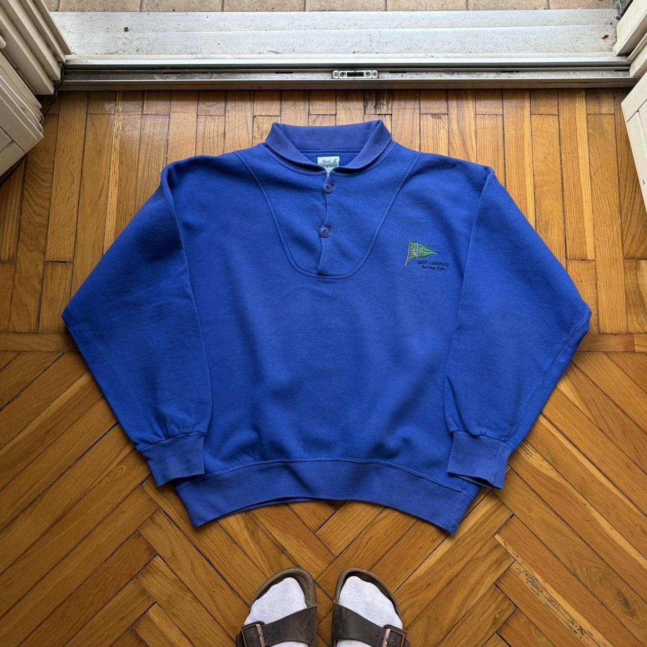 1980s Best Company Sailing Sweatshirt Blue M