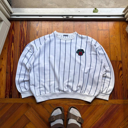 1980s Emporio Armani Striped Sweatshirt M